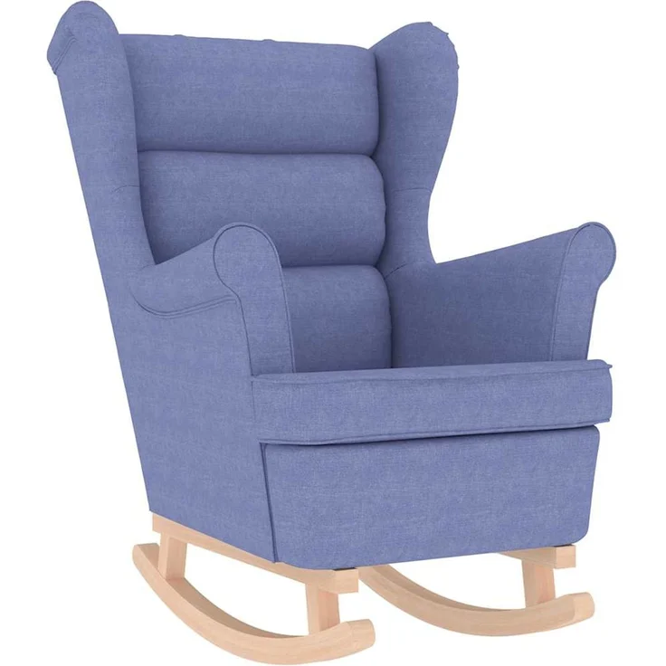vidaXL Schaukelsessel Jeansblau 74x90x102 cm Stoff 4016930 – Bild 1