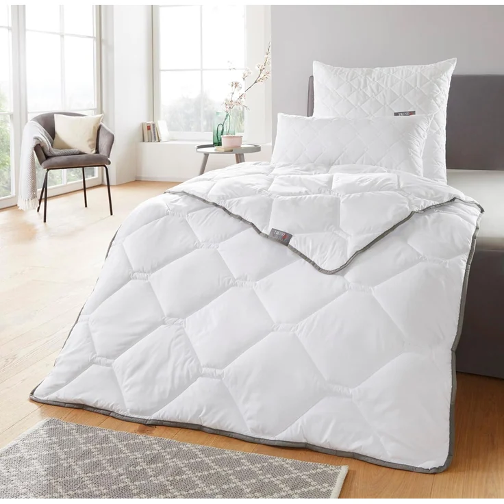 Badenia Trendline Steppbett Micro leicht weiß 155 x 220 cm Bettdecke Schladecke – Bild 2