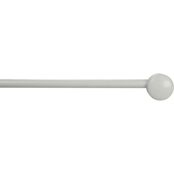 Liedeco Scheibenstange, Ø 12 mm, 1-läufig, Fixmaß, ohne Bohren, verschraubt, Holzwerkstoff – Bild 4
