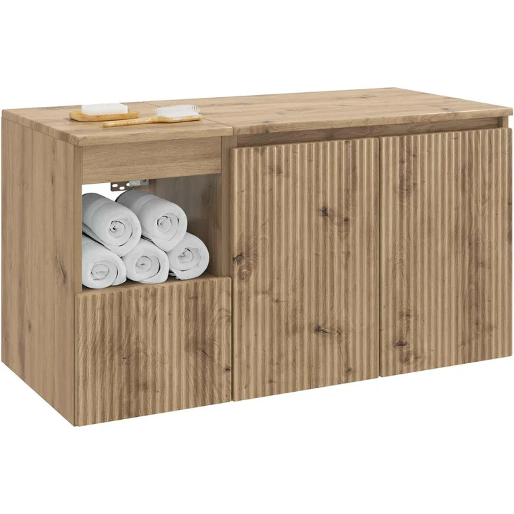 vidaXL Badezimmerschrank-Set 2 stk. Artisan-Eiche 92,5 x 44,5 x 50 cm 3404123 – Bild 3