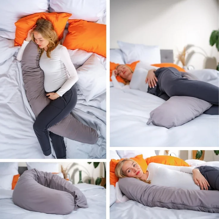 sleepling Stillkissen Schwangerschaftskissen, mit Verschlussbändern für optimale Nutzung, Bezug abnehmbar & waschbar – Bild 4
