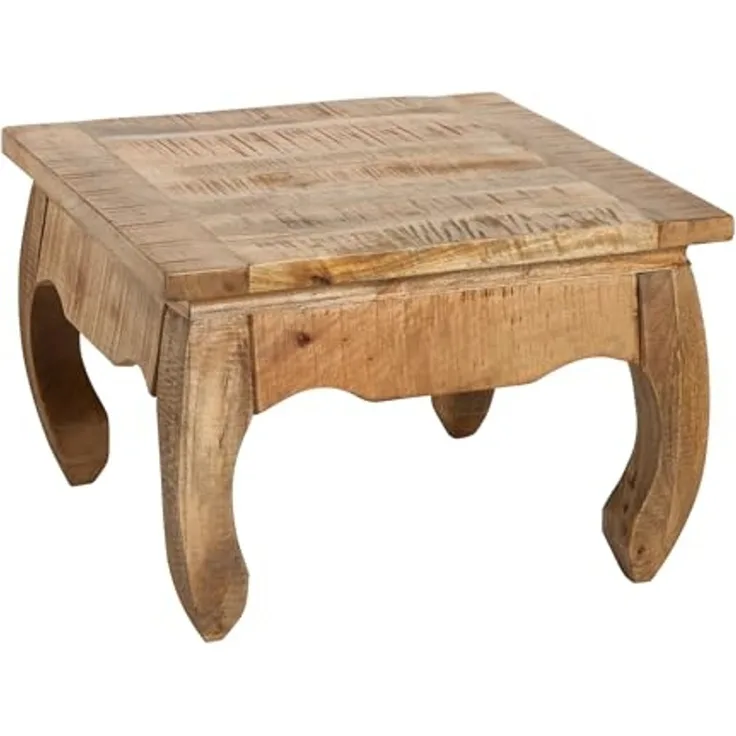 riess-ambiente Couchtisch OPIUM ANTIQUE 60cm natur, Wohnzimmer · Massivholz · eckig