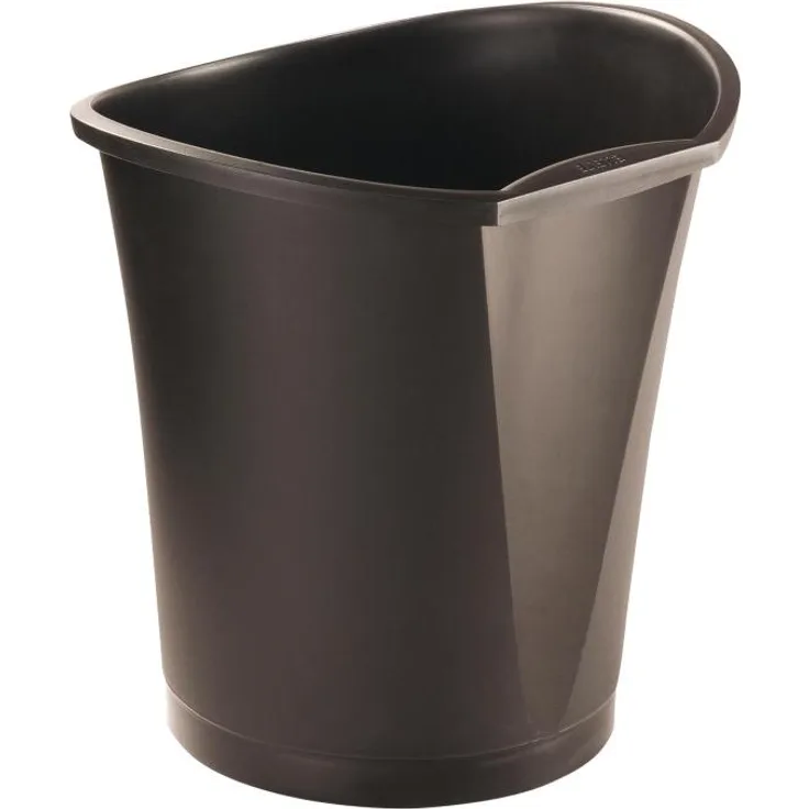 Papirkurv Esselte Basko 18 ltr. sort - (12 stk. )