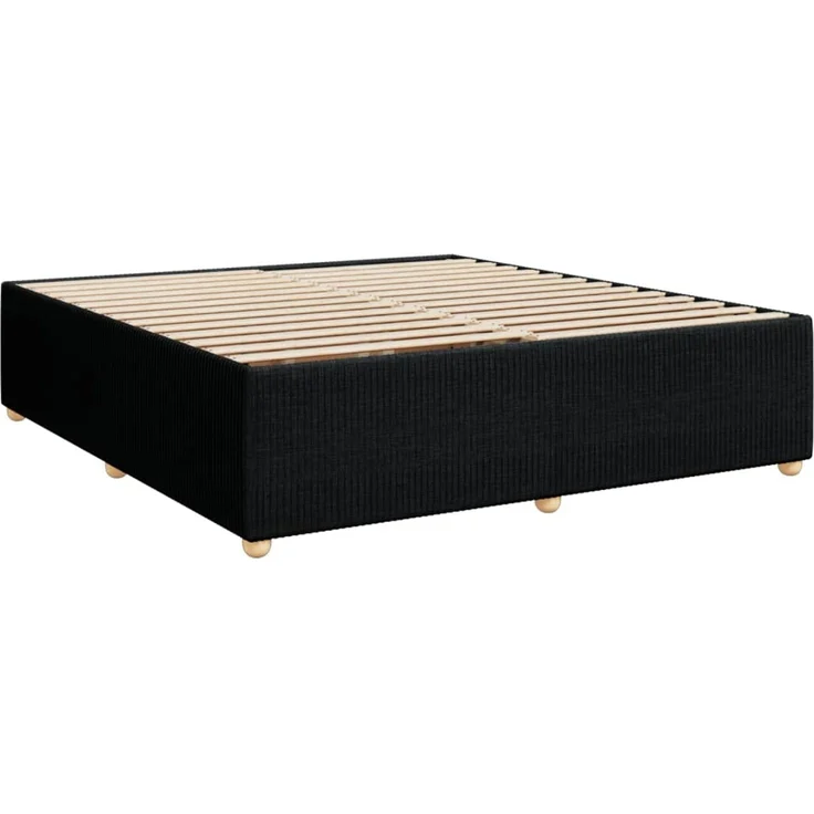 vidaXL Boxspringbett mit Matratze Schwarz 180x200 cm Stoff 3294451 – Bild 10