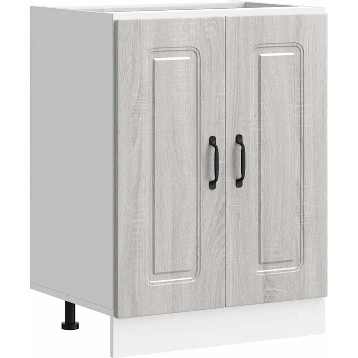 vidaXL Spülenunterschrank Kalmar Grau Sonoma 60x46x81,5 cm 853443 – Bild 1