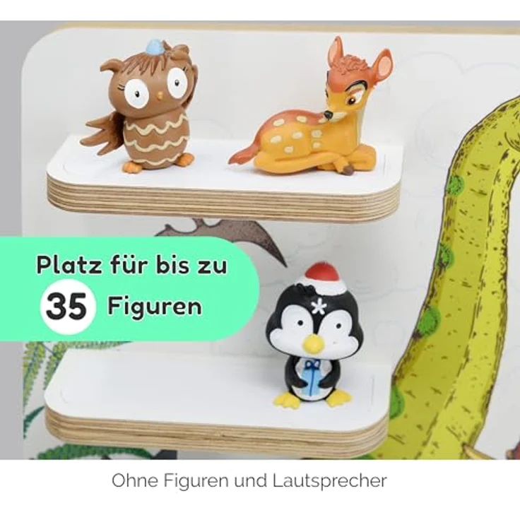 stadtecken Kinderregal Dinosaurier, Regal für die Toniebox und ca. 35 Tonies, Passend für ca. 35 Tonies – Bild 5