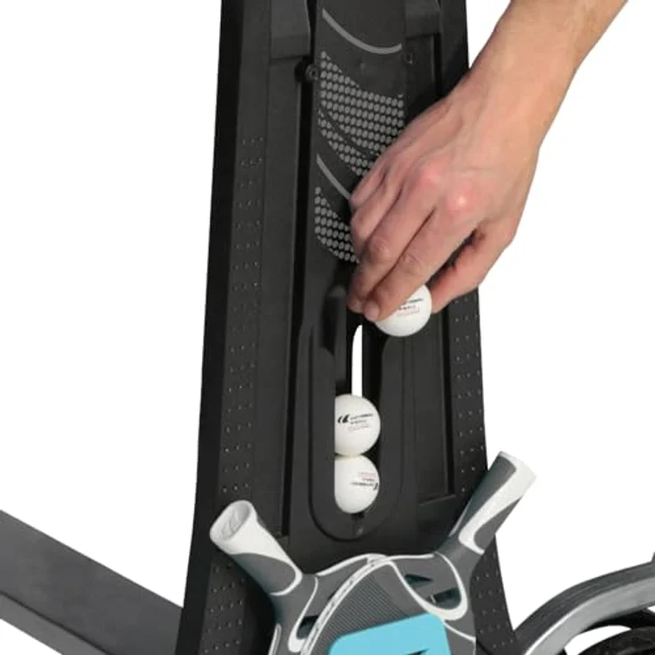 Cornilleau Outdoor Tischtennisplatte 400X, blendfreie Melaminharzplatte, DSI-Verriegelungsmechanismus, höhenverstellbare Füße, schwarz – Bild 8
