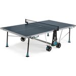 Cornilleau 300X Outdoor Tischtennisplatte, robuste Melaminharzplatte, höhenverstellbar, blau