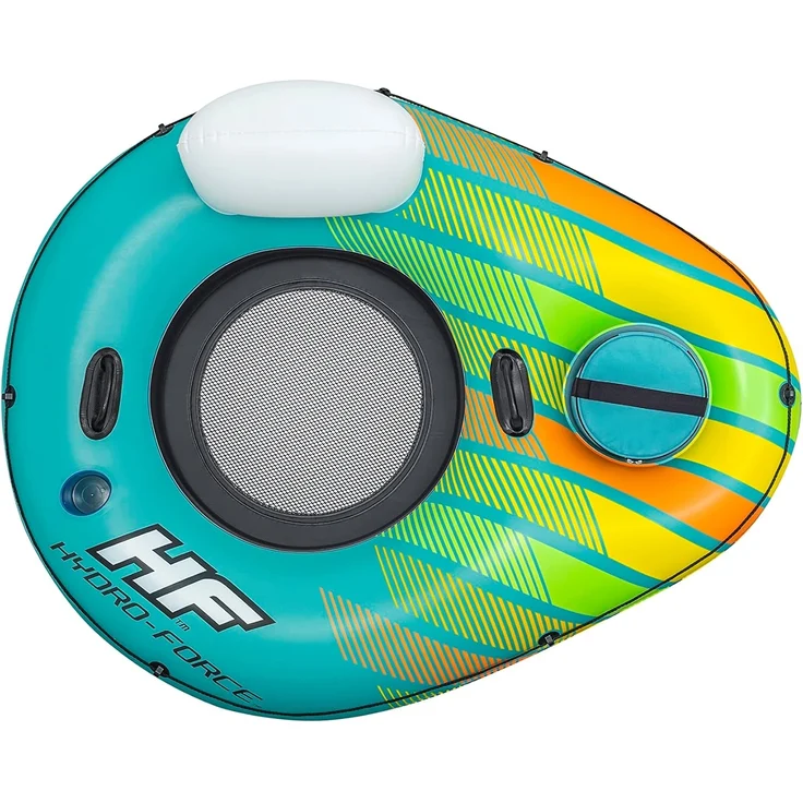 Hydro-Force™ Alpine Schwimmring mit Rückenlehne & Kühltasche 169 x 137 cm – Bild 7