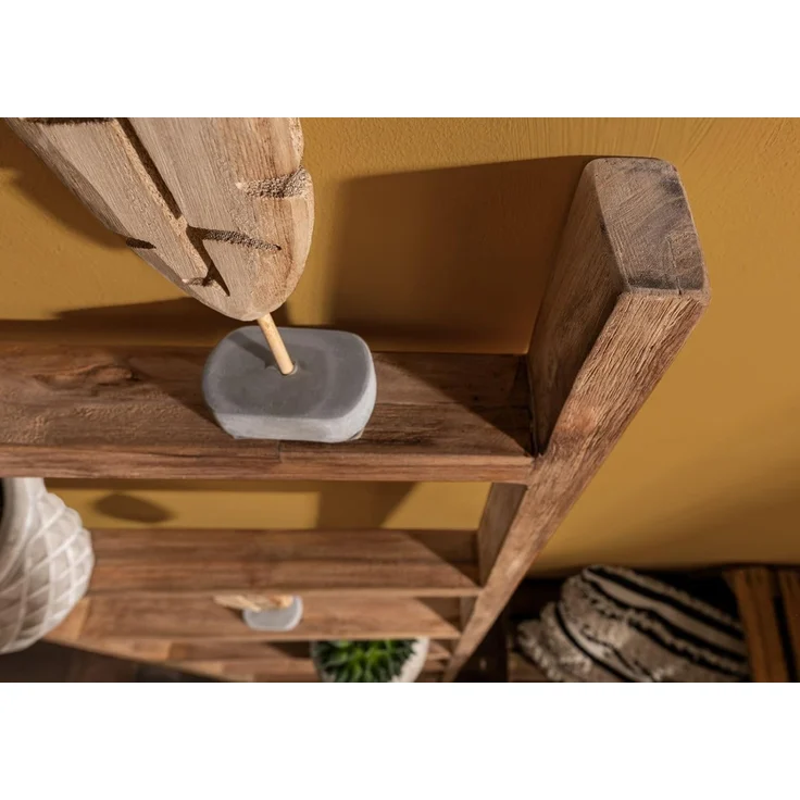 Massivmoebel24 Dekoleiter (1 St, Dekoleiter Teak 50x5x180 natur unbehandelt BASSANO #134) – Bild 6