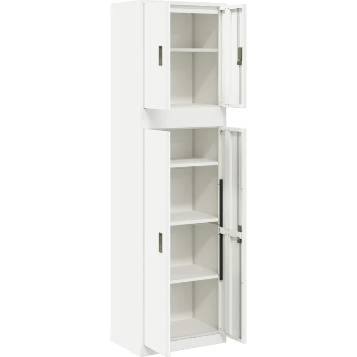 vidaXL Aufbewahrungsschrank 2 stk. 60 x 40 x 210 cm Stahl Abschließbar 3438764 – Bild 7