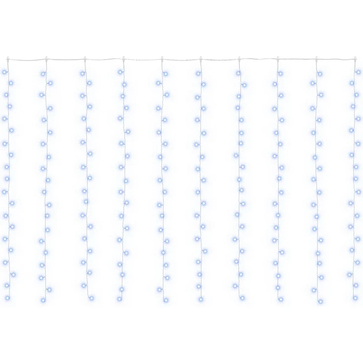 vidaXL Lichtervorhang 200 LEDs Blau 300 x 200 cm 42054078 – Bild 2