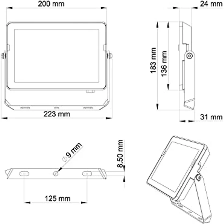 Philips LED Flutlicht ProjectLine 50W warmweiß – Bild 2