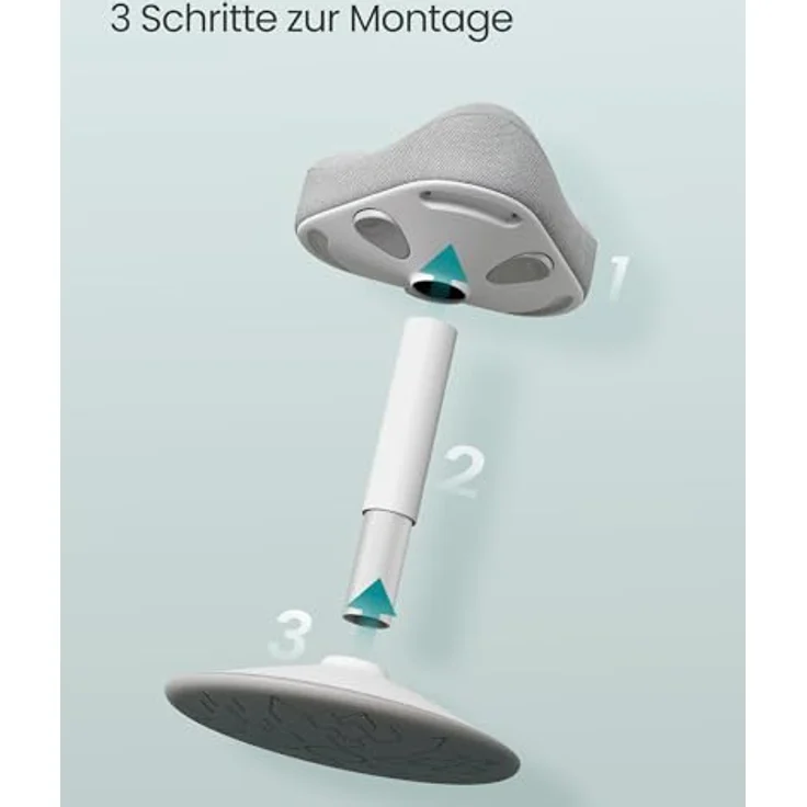 SONGMICS Hocker, mit Schwingeffekt, höhenverstellbar 48-65,5 cm, Anti-Rutsch-Sockel, drehbar, Stahl/Stoff Taubengrau, 65,5 x 34 x 34 cm – Bild 8
