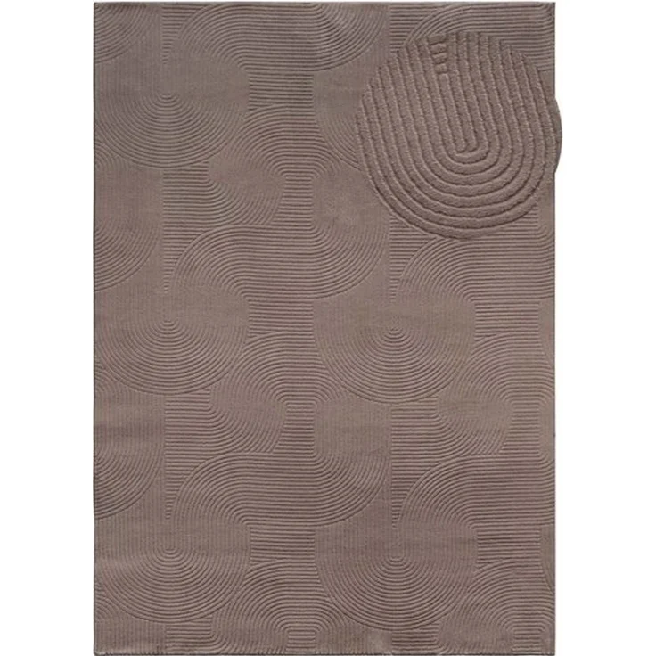 TaraCarpet Teppich TaraCarpet Homestyle 390 Wellen, rechteckig, Höhe: 10 mm, Felloptik hoch-tief weich waschbar Welle Taupe 50x80 – Bild 4