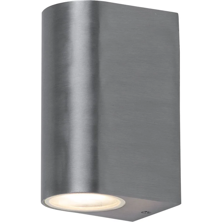 Wandleuchte, Aluminium Druckguss, silber, H 15,1 cm – Bild 1