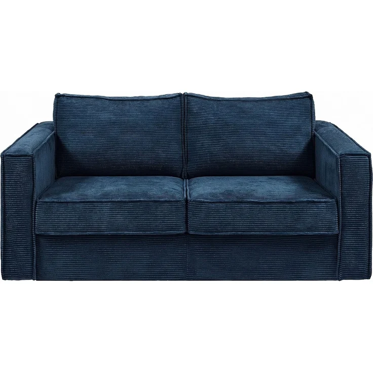 Vente-unique - LORETO - Schlafsofa - Plastik - Kunststoff (PVC) - Marineblau - 198 x 97 x 90 cm – Bild 3