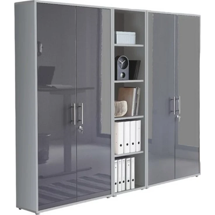moebel-dich-auf Aktenschrank OFFICE EDITION (Set 10, Büroschrank abschließbar mit Metallgriffen) Made in Germany – Bild 3