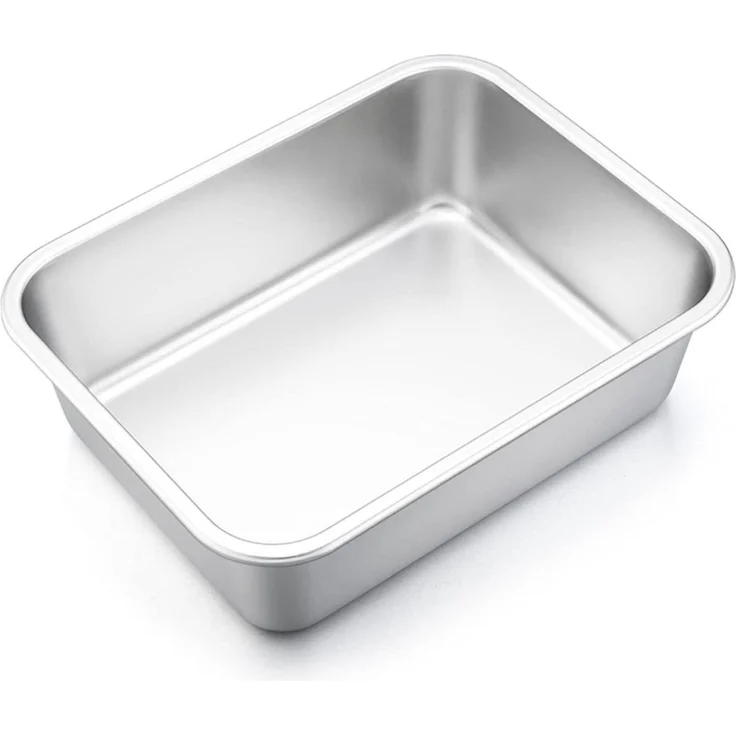 Joyfair Edelstahl Auflaufform Rechteckig Backform 32x25x8cm Kit – Bild 1