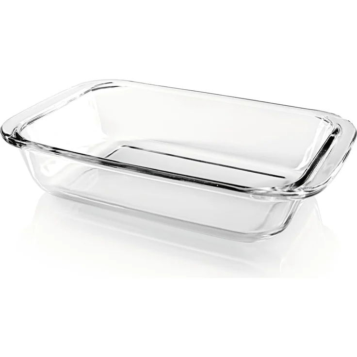 GOURMETmaxx Glas-Auflaufform 800ml transparent rechteckig für Heißluft-Fritteusen – Bild 2