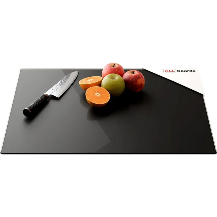 ALLboards Schneidebrett Glas Herdabdeckplatte Schneidebrett 52×60 cm Arbeitsplatte – Bild 1