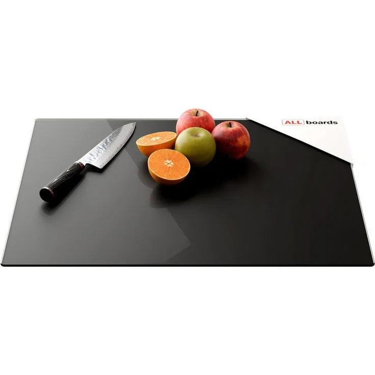 ALLboards Schneidebrett Glas Herdabdeckplatte Schneidebrett 52×60 cm Arbeitsplatte