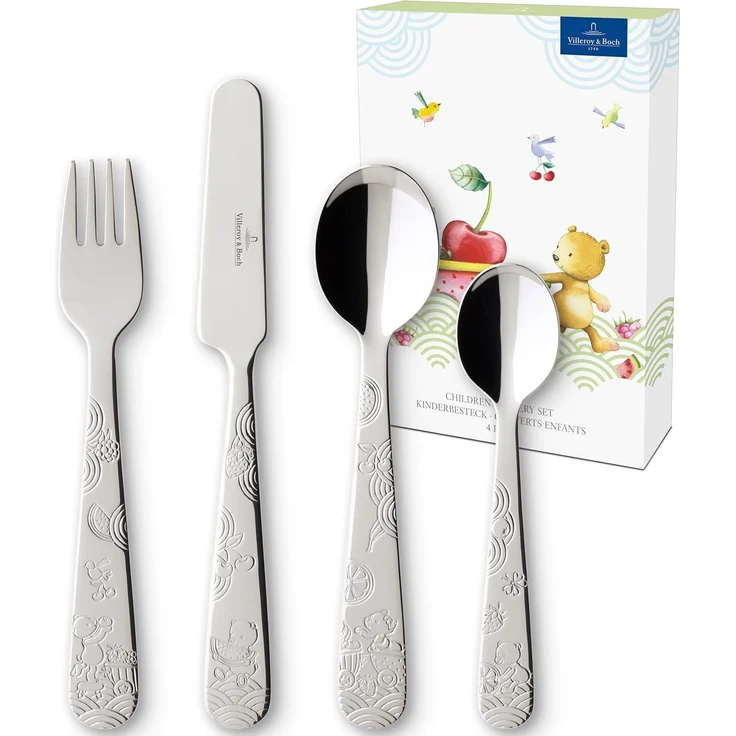 Villeroy & Boch HUNGRY AS A BEAR Kinderbesteck 4-teilig – Bild 1