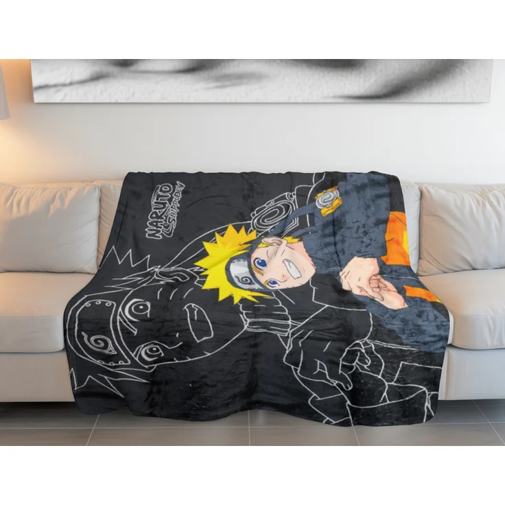 Naruto Wohndecke – Weiches & leichtes Decke für Bett & Sofa (110x150 cm) – Bild 2
