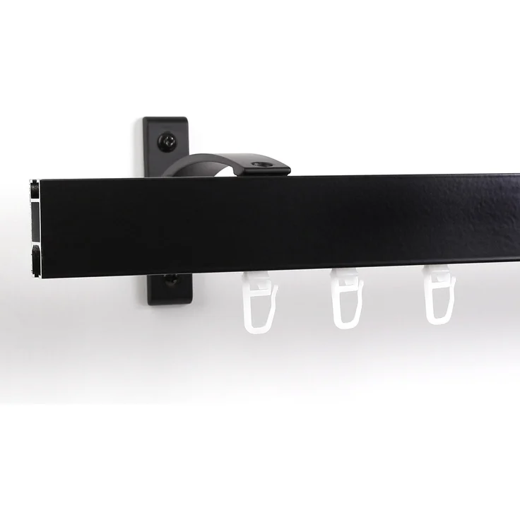 Deco-Raum® Gardinenschiene Innenlauf Curve | Länge: 200cm | Material: Aluminium | Farbe: Schwarz – Bild 4