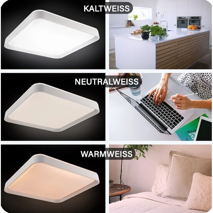 Megalight LED Deckenleuchte Shining Saturn SQ 48W, 4800lm, Ø 50cm – Bild 2