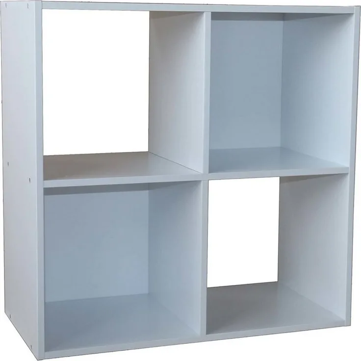 HTI-Living Standregal Regal 60x60 Thekla Weiß, Stück 1-tlg, Standregal 4 Regalfächer