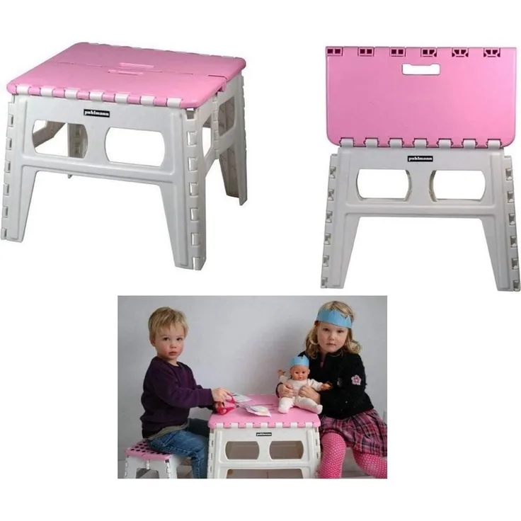 Cabanaz Puhlmann Tisch Miss Daisy Pink, Kindertisch Klapptisch Falttisch