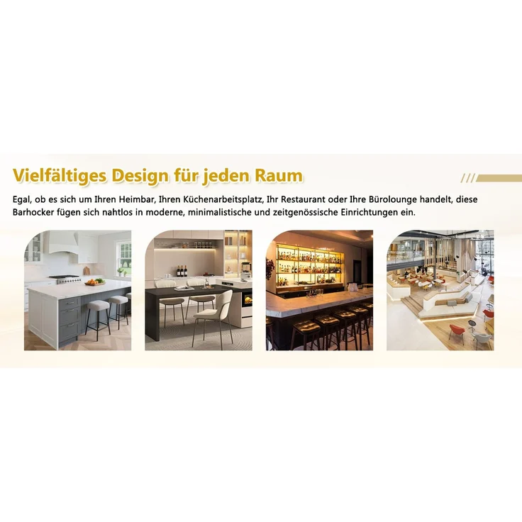 2er Set Barhocker mit Lehne Höhenverstellbar, 360° Drehbar Barstuhl mit großem Sockel & Fußstütze, Moderner Küchenhocker für Bar Küche Theke (Nur Stühle)--Schwarz--110x45x49.7cm--YOUDENOVA – Bild 5