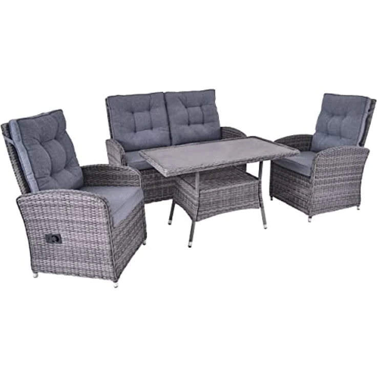 LC Garden »Bailado« Lounge Set 4-tlg. omega grau – Bild 1