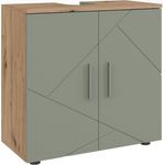 Waschbeckenunterschrank Irma Salbeigrün 60 x 59 cm Vicco