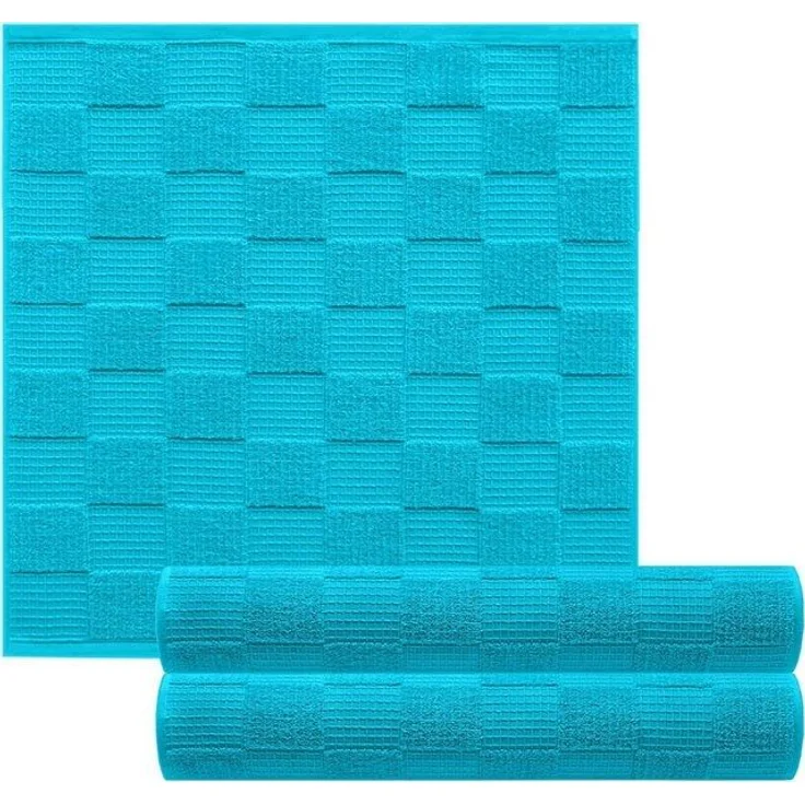 Lashuma Geschirrtuch Lissabon, (Set, 3-tlg), Abtrockentücher aus Baumwolle 50x50 cm blau – Bild 4