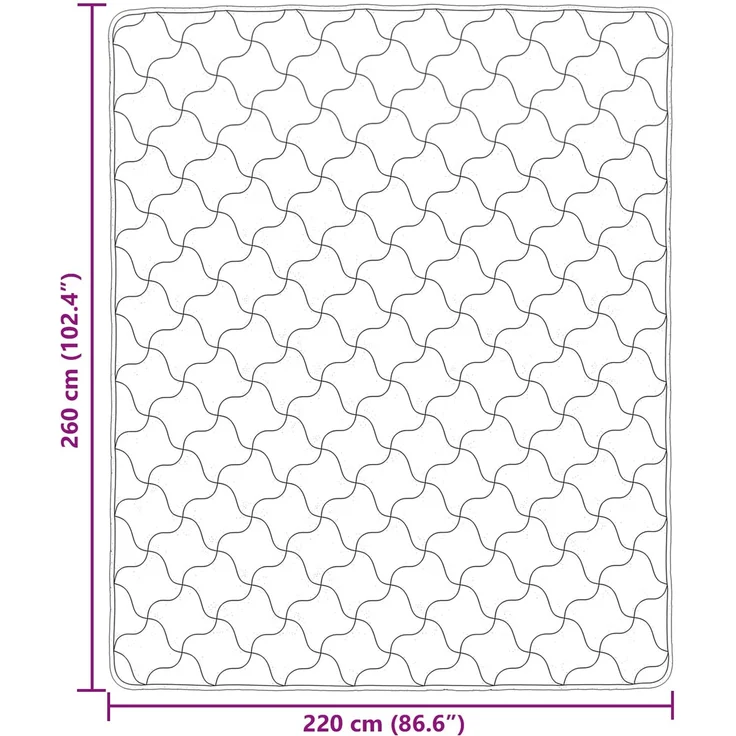 vidaXL Winterbettdecke Taupe 220 x 260 cm Mikrofaser und Teddy-Fleece 42026359 – Bild 10