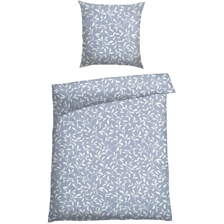 Schiesser Bettwäscheset Liliebeth - Renforcé - 2-teilig - 135 x 200 cm - Hellblau – Bild 4
