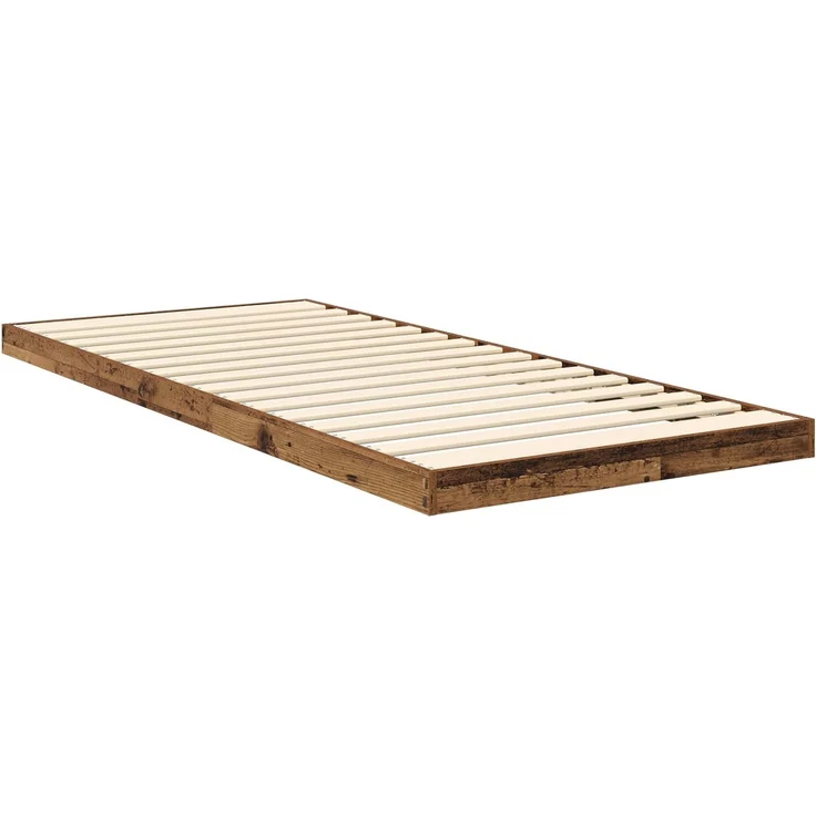 vidaXL Bodenbettrahmen, Altholz Braun, 86,5x190 cm – Bild 5