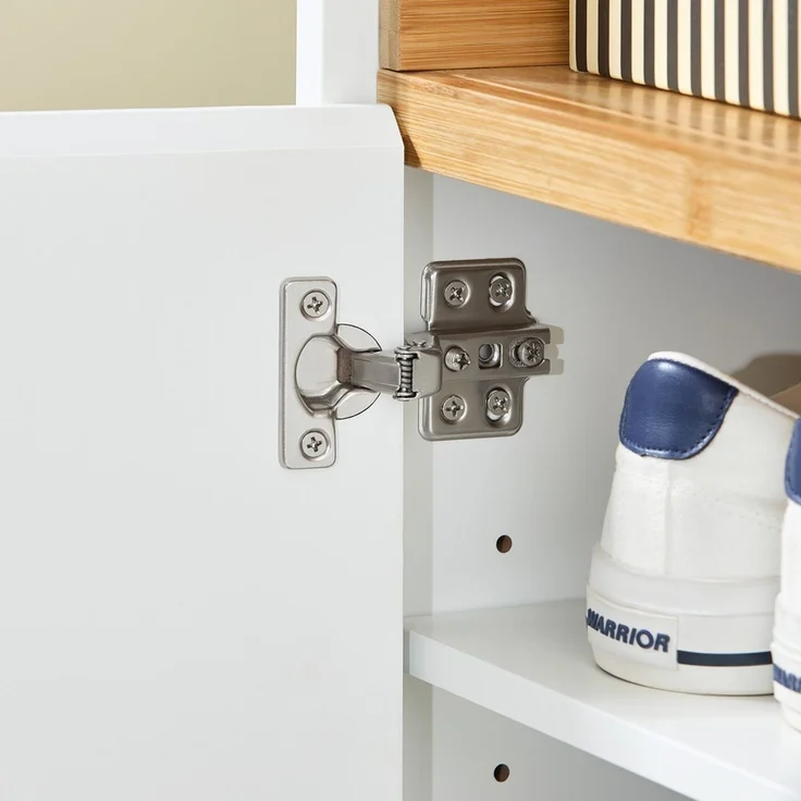 SoBuy FSB97-WN Schuhschrank, MDF, Lackiert, Weiß, 60 x 85 x 34 cm – Bild 7