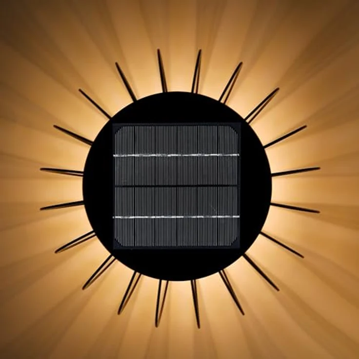 Esotec Exquisite Design Solarleuchte - 36 LED, max. 300 lm, warmweiß 3000 K, Acrylglas, wetterfest für Garten Deko Außen, 102744 – Bild 5