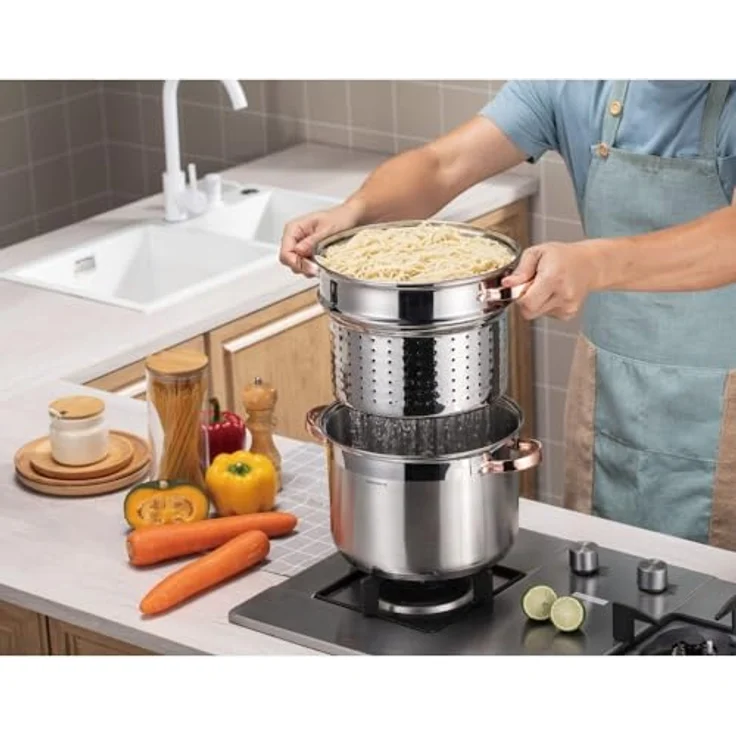Klausberg Klausberg Topf 24cm 7,5l zum Kochen von Nudeln KB7739 – Bild 3