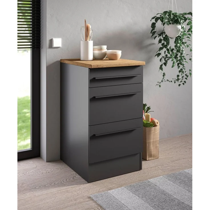 BASIC by Balculina Unterschrank Jazz B/T/H 50x60x90 cm (1-St) Breite 50cm, Melaminbeschichtung – Bild 3