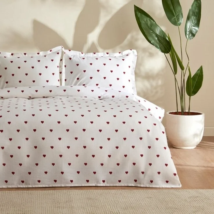 Karaca Bettwäsche Sarah Anderson Amour Doppelbett Piké Tagesdecke Set – Bild 4