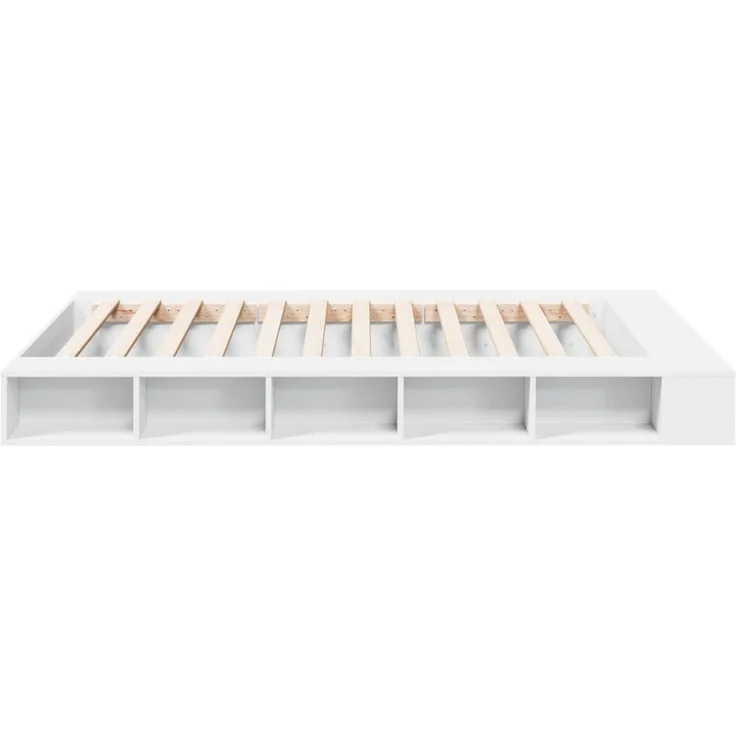 vidaXL Bettgestell Weiß 140x200 cm Holzwerkstoff 3280475 – Bild 5