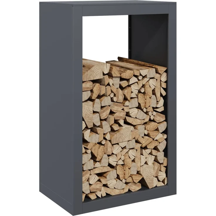 vidaXL Brennholzregal Anthrazit 60x40x100 cm Stahl 850991 – Bild 2