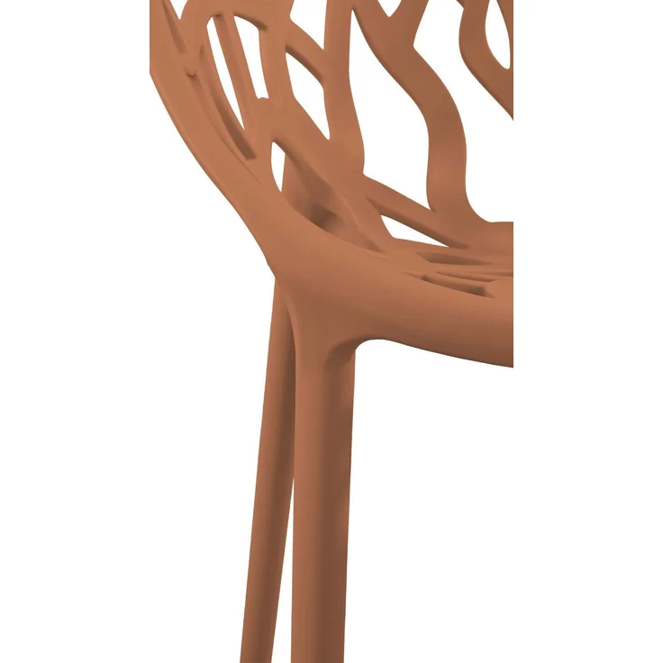 CLP Gartenstuhl Hope mit Lehne stapelbar wetterfest UV-beständig bis 150 kg,terracotta – Bild 7