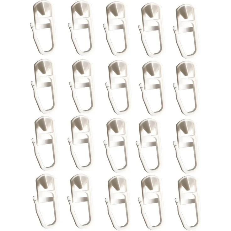 Clever-Kauf-24 Gardinengleiter Klick-Gleiter Haken 3,5-4mm 20 Stück Gardinengleiter Innenlauf, (20-St) – Bild 1