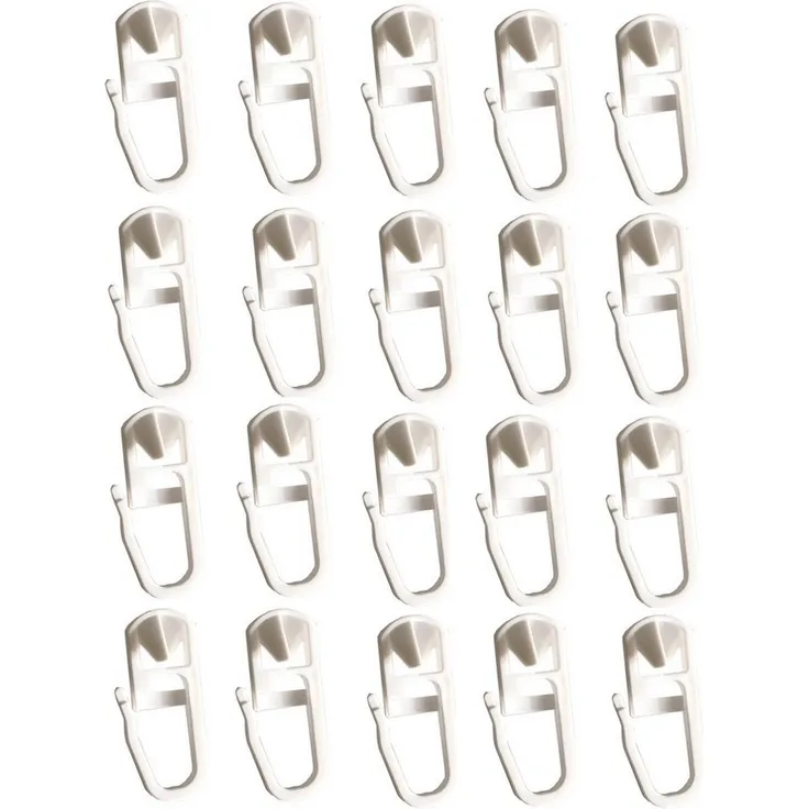 Clever-Kauf-24 Gardinengleiter Klick-Gleiter Haken 3,5-4mm 20 Stück Gardinengleiter Innenlauf, (20-St)