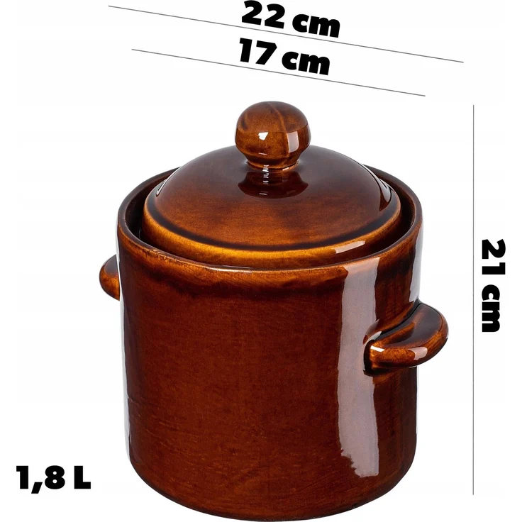 KADAX Fassbeiztopf mit Kragen 1,8L – Bild 3